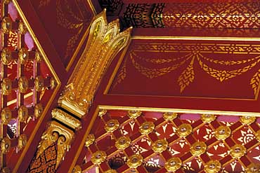 Photo of Thai Pavilion woodwork detail
