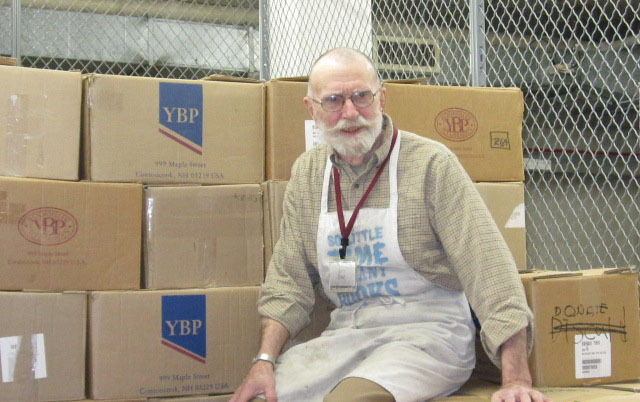 UW-Madison Libraries volunteer James Dast