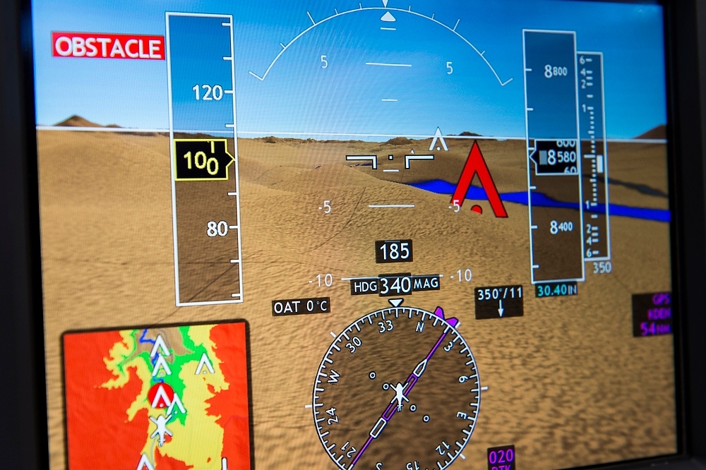 Photo: Aircraft system display