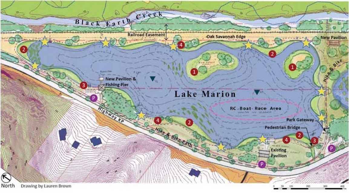 Illustration: Map of Lake Marion area