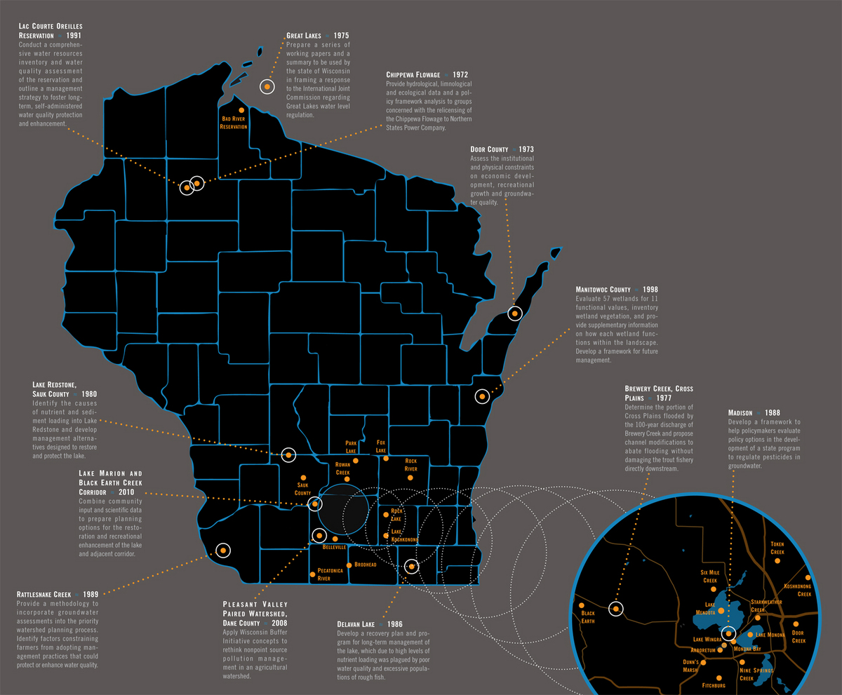 Graphic: Map of WRM workshop locations