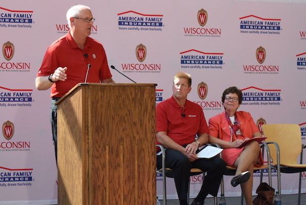 Photo: Jack Salzwedel, Dan Kelly and Rebecca Blank