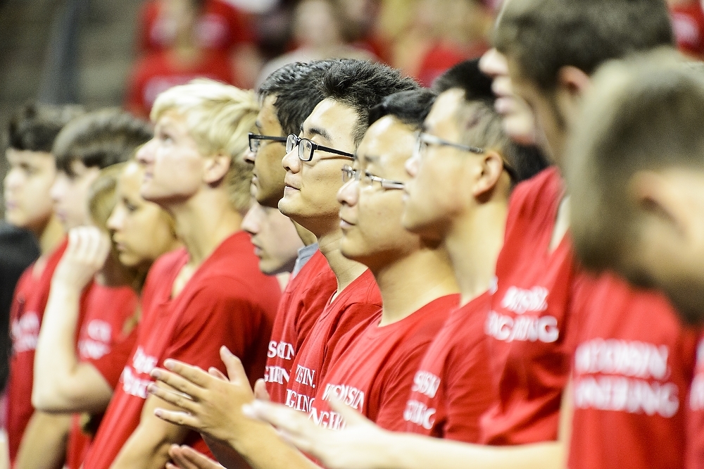 Photo: Students listening to speaker