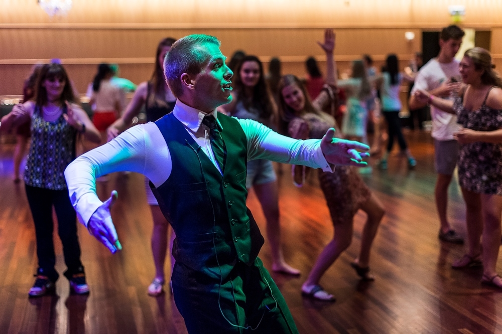 Photo: members of Badger Ballroom Dance Team