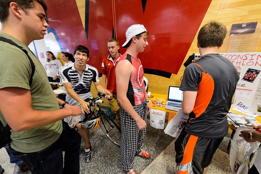 Photo: Members of the Wisconsin Triathalon Club  