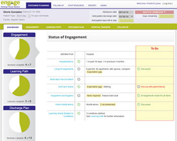 Screen cap: Engage website