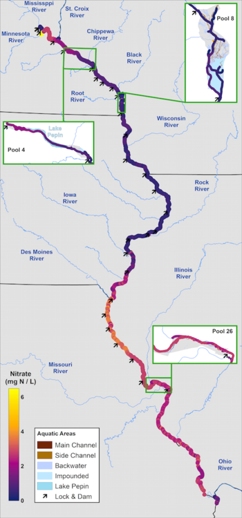 Illustration: Heat map of Mississippi River