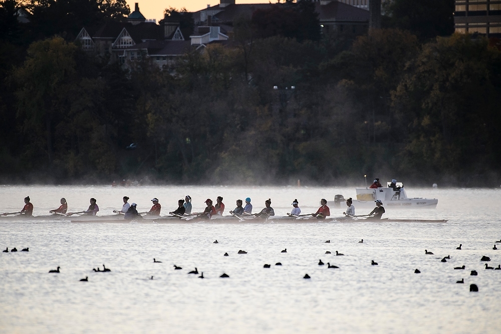 Photo: Crew on water in mist