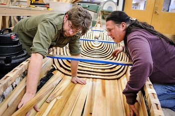 Canoe building