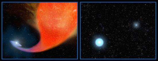 Illustration: Birth of a blue straggler star