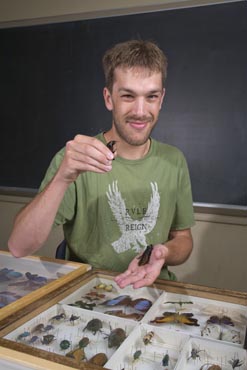 Mike Hillstrom, a fourth-year graduate student in entomology