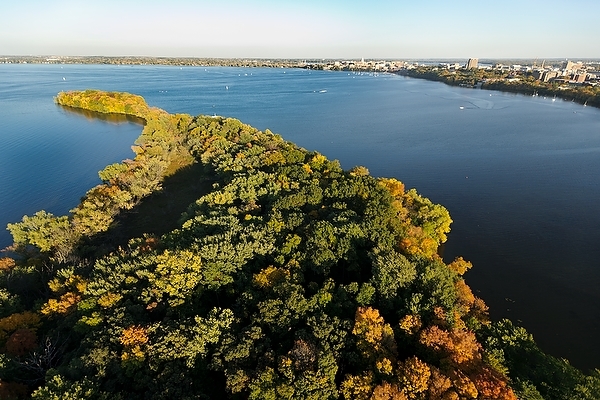 Photo: Lake Mendota seen from the air