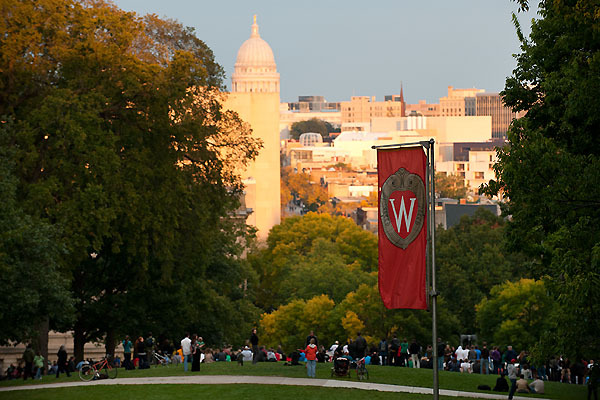 Photo: State Capitol as seen from Bascom Hill