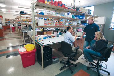 new lab space in the Wisconsin Institutes for Medical Research