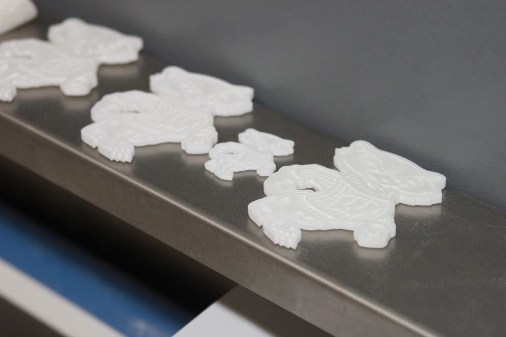 Photo: Bucky Badgers made with a 3D printer