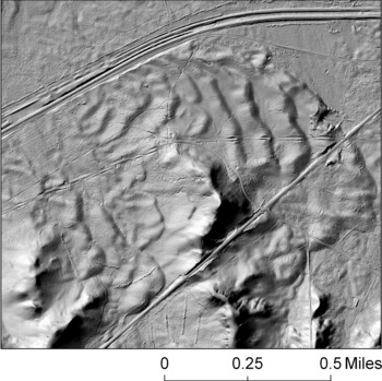 Photo: laser image of sand dunes