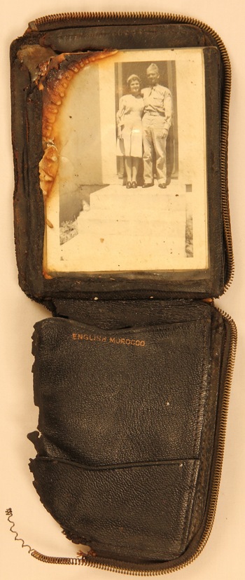 Photo: wallet with photo of Pfc. Gordon and girlfriend