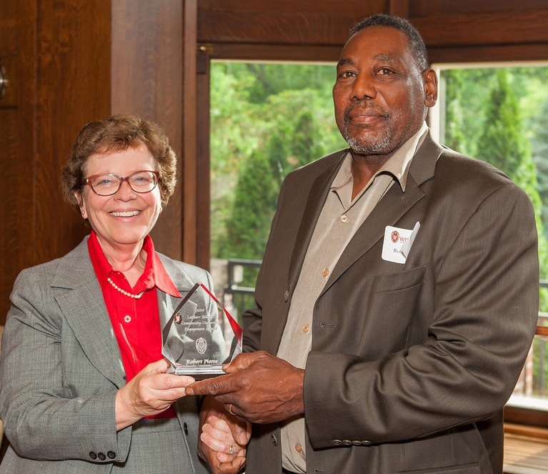 Chancellor Blank and Robert Pierce