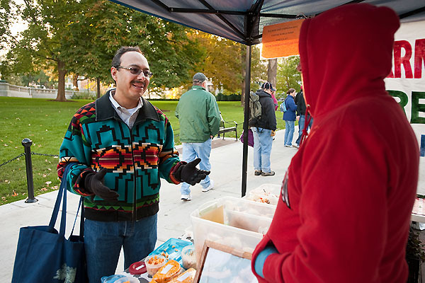 Photo: Alfonso Morales at Dane County Farmers’ Market