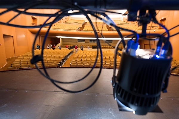 Photo: stage lighting in Shannon Hall of Wisconsin Union Theater