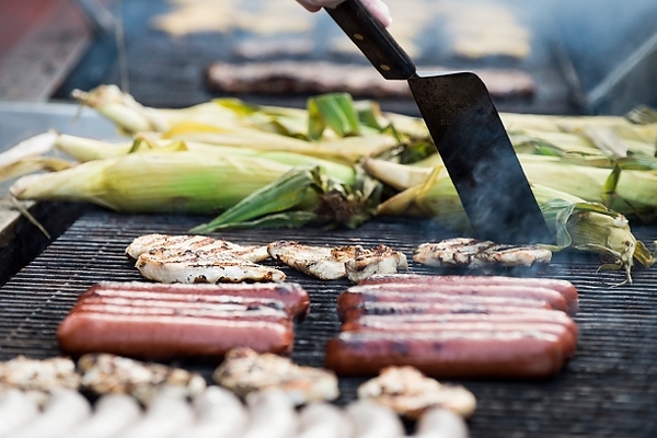 Photo: food on grill