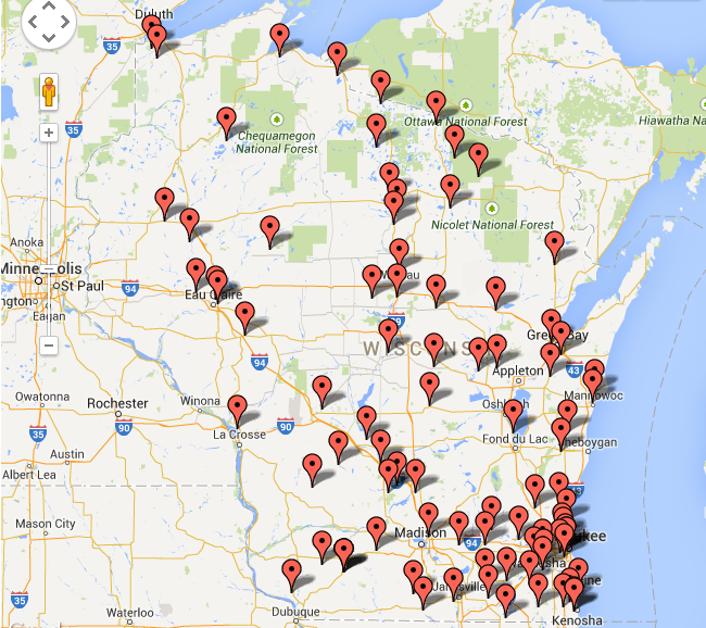 Photo: Interactive map showing alcohol-related fatal traffic accidents in 2013