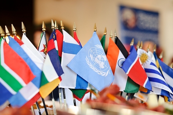 Photo: Collection of international flags