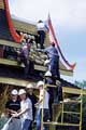 Small photo of Thai students helping at Thai Pavilion site