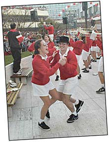 Pep rally dance