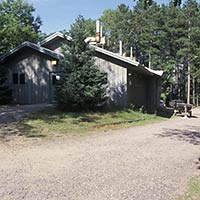 Photo of the Limnology research facility office at Trout Lake.