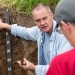 Kevin McSweeney, a UW-Madison professor of soil science, leads a class field trip on May 27. After undergoing a successful tumor ablation procedure at UW Hospital and Clinics, McSweeney was back in the classroom within a couple of days.