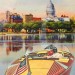 The goal of this year’s Madison Area Antique & Classic Boat show is to raise $5,000 to benefit the Yahara lakes watershed. Illustration courtesy of Antique and Classic Boat Society