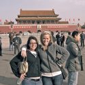 Two UW-Madison students visit Tiananmen Square in Beijing. China is among the top five study abroad destinations for UW-Madison students. Photos courtesy of The International Division