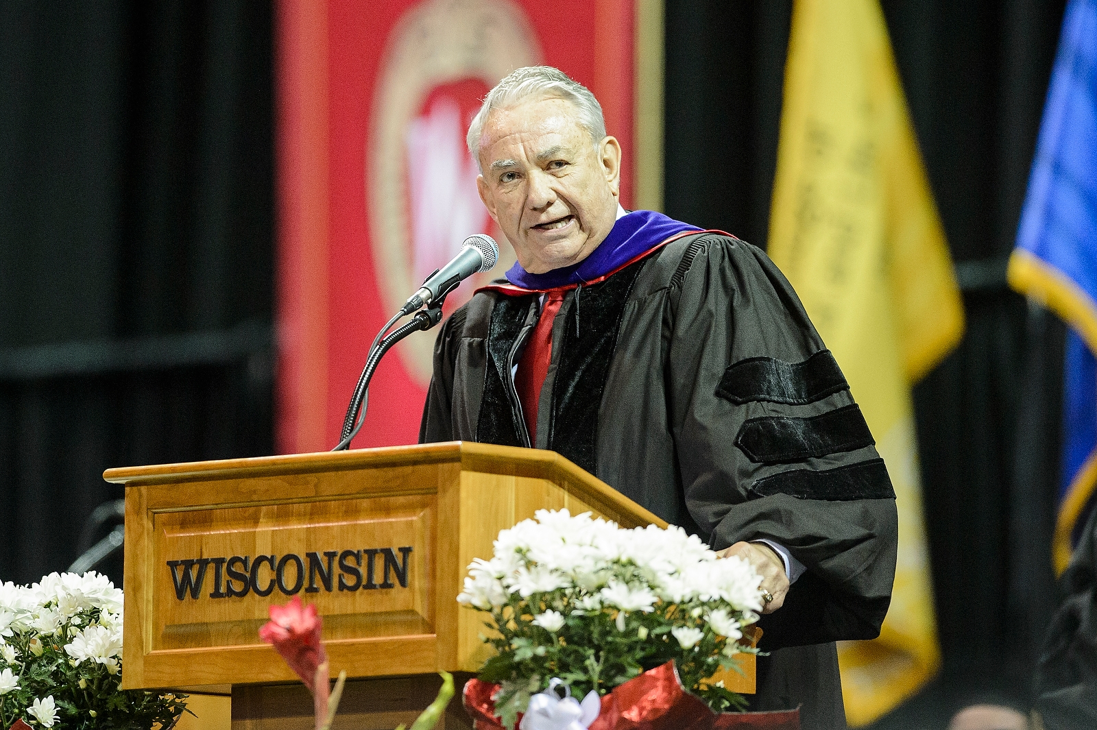“Do something you want to do. Life is too short to be at a job you don’t like. Find your passion and follow it," former Gov. Tommy Thompson told the graduates.