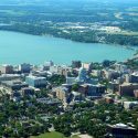 Photo: Aerial view of Madison isthmus