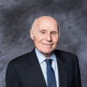 Former U.S. Senator Herb Kohl is pictured in a studio portrait and interview during at the University of Wisconsin-Madison on Feb. 23, 2015. Kohl, who graduated from UW-Madison in 1956, has been selected to receive a 2014 Distinguished Alumni Award, presented by the Wisconsin Alumni Association (WAA). (Photo by Jeff Miller/UW-Madison)