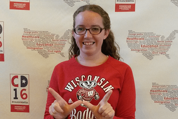 UW-Madison student Jacquelyn Moss helped select questions that will be submitted to be asked at the first presidential debate.
