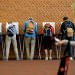 Photo: Students standing in polling booths