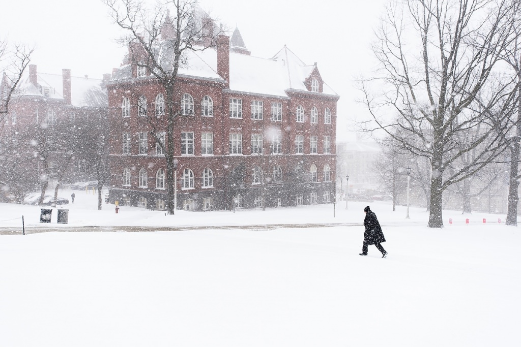 Photo: Science Hall in the snow