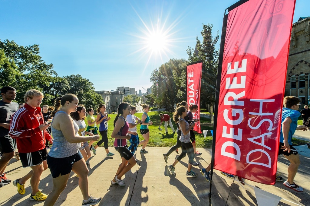 Photo: Runners in Degree Dash