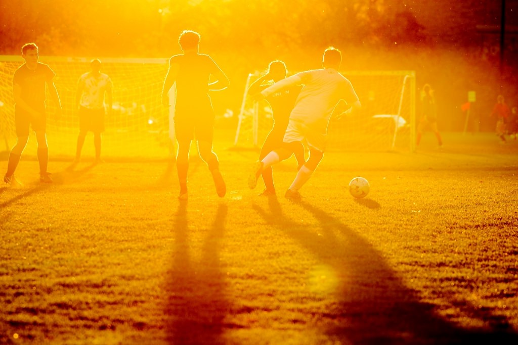 Photo: Students playing soccer