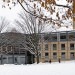 Photo: Exterior of Law School with snow on ground