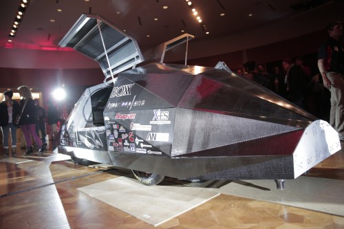 After more than a year of intensive design work and construction, the Badgerloop team brought its 15-foot-long, 2,100-pound pod to California for the competition. 