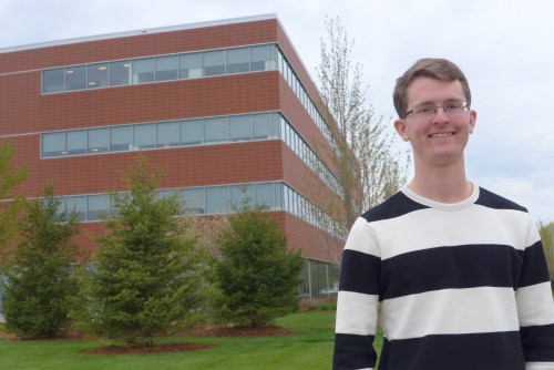 Chase Bruggeman, a UW-Madison chemistry graduate, has been working at Kerry’s research and development headquarters in Beloit for about a year. A former pole-vaulter, he became interested in food flavors while working at the Center for Dairy Research at UW-Madison; now he intends to become a flavorist while working at Kerry. 