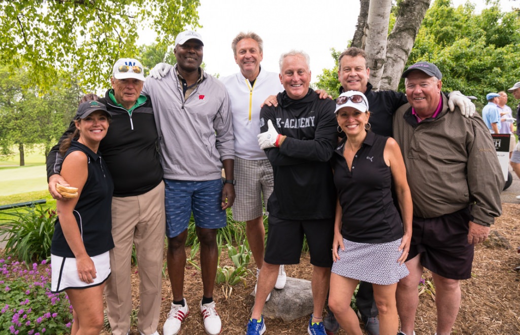 Former Badger and Jets wide receiver Al Toon, third from left, highlights this group.