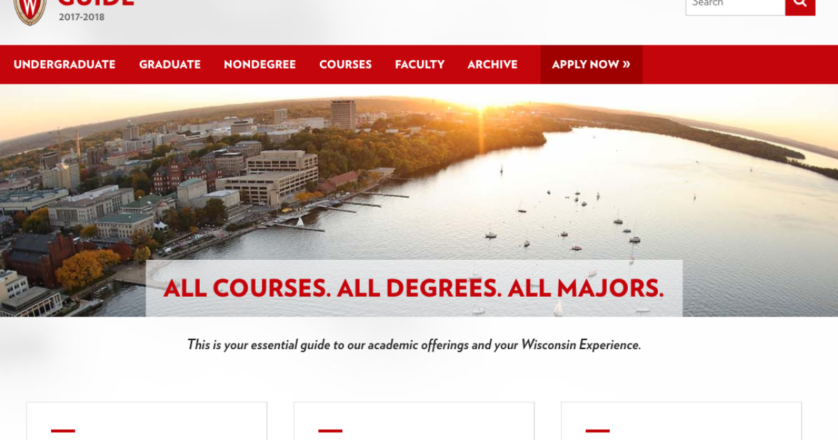The Guide Your key to all UWMadison courses UWMadison News