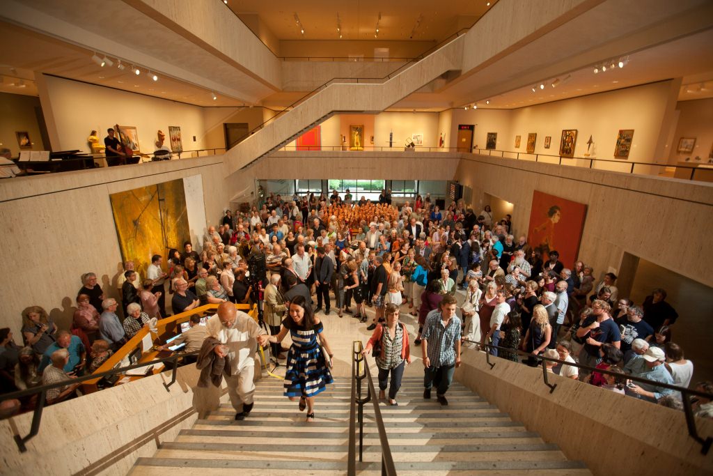 Jim Dine mural unveiled at the Chazen