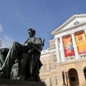 Photo: Bascom Hall and Lincoln statue
