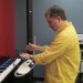 Photo: Daniel Grabois playing a theremin