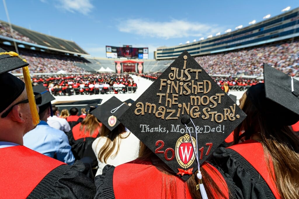 Photo: Mortarboard says 